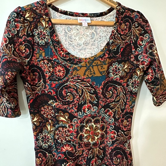 LuLaRoe Paisley Dress Simply Comfortable Tunic Colorful Preowned women’s small - Picture 5 of 8
